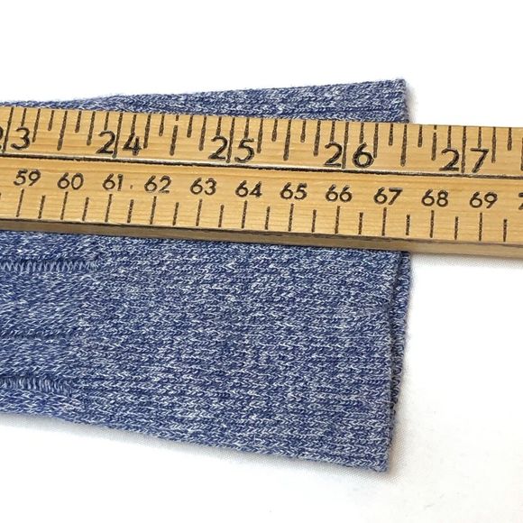 Peter Millar Naples Shore Shawl Sweater Large Blue Wool Linen Ribbed Pullover - Picture 6 of 8